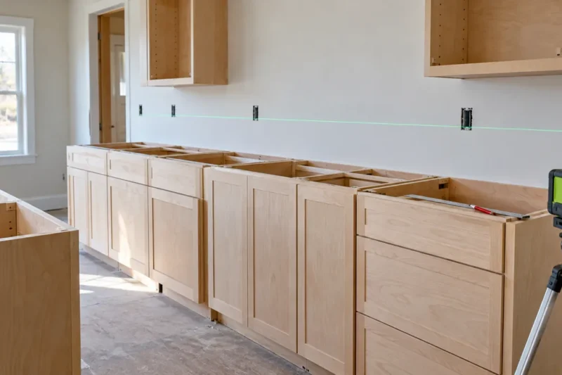 How to Use a Laser Level for Cabinets, Tile, and Trim